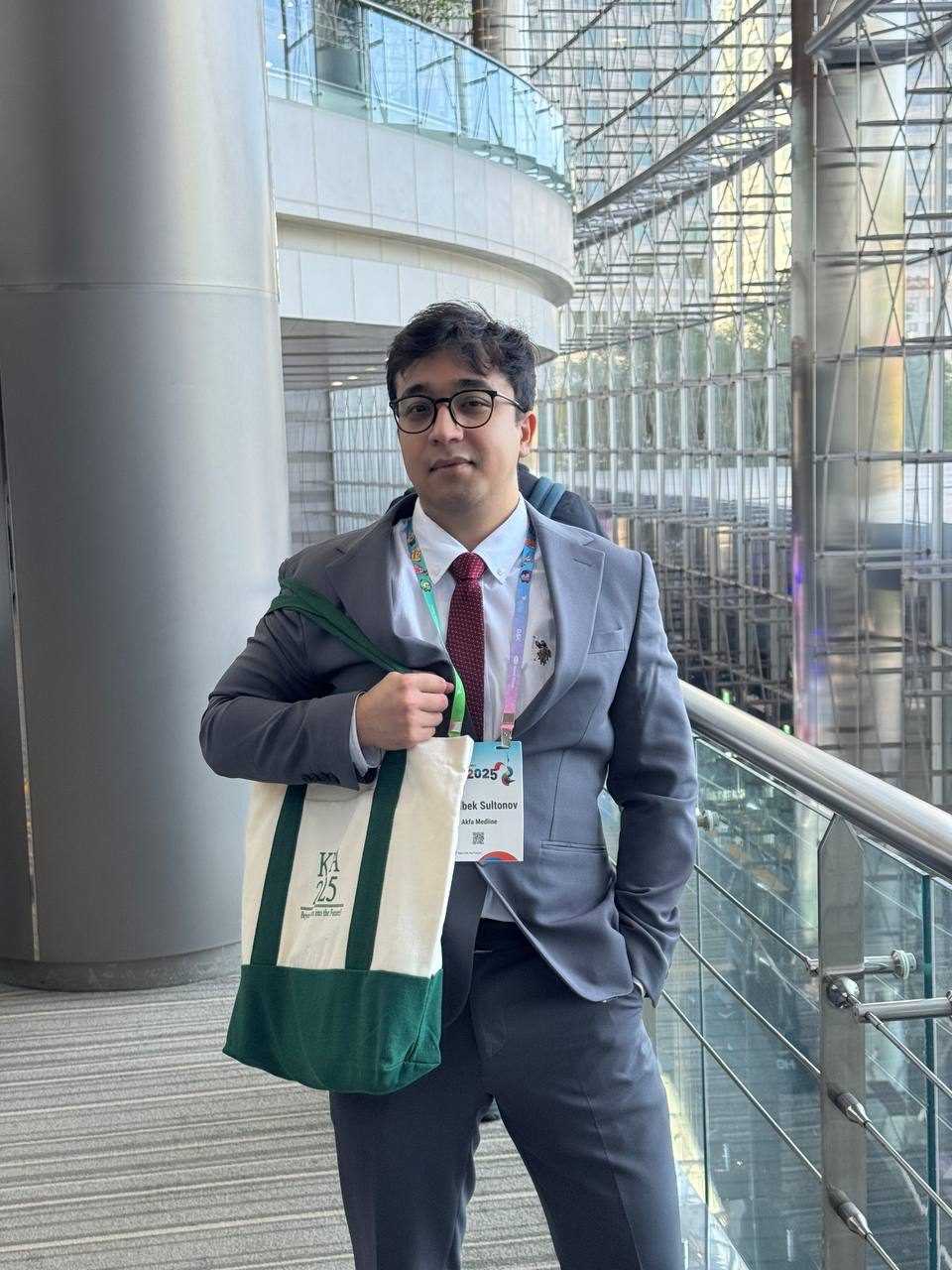 Asadbek Sultonov at COEX convention center in Seoul, South Korea, for KUA 2025